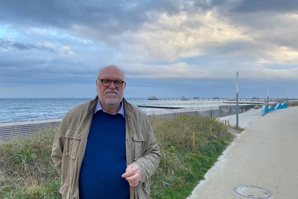 Wolfgang Jensen wird zukünftig Vorträge und Führungen zu dem Thema Küstenschutz in Kellenhusen anbieten.