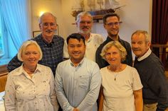 Karin Krökel, Bernd Heuer, Thuan Ngyen, Lutz Eggers, Mechtild Piechulla, Leif Dammer und Johann Piechulla (v. lks.).