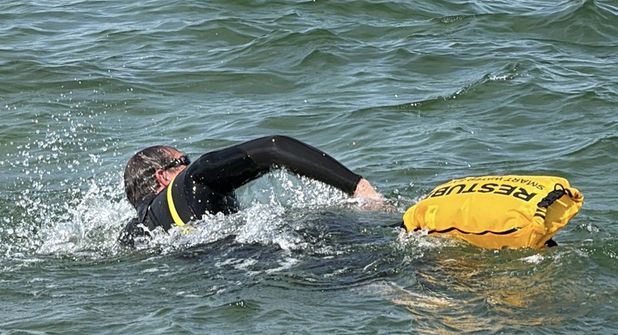 Drei Kilometer von Rettin nach Pelzerhaken mussten absolviert werden.