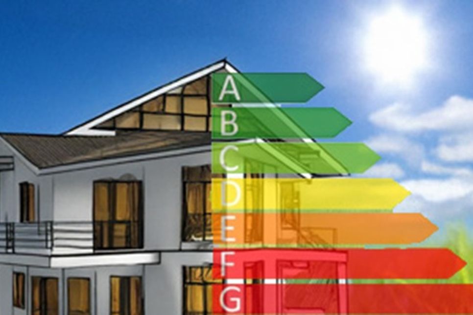 Energieeffizientes Gebäude.
