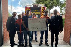 Die offizielle Scheckübergabe durch Christian Braasch fand am 4.?Juli statt. Die Jugendfeuerwehr Harmsdorf bedankte sich herzlich für diese Unterstützung.
