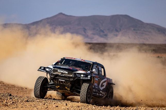 Gesundheit geht vor: Giniel de Villiers und Dirk von Zitzewitz beenden die Rallye aus Sicherheitsgründen frühzeitig.