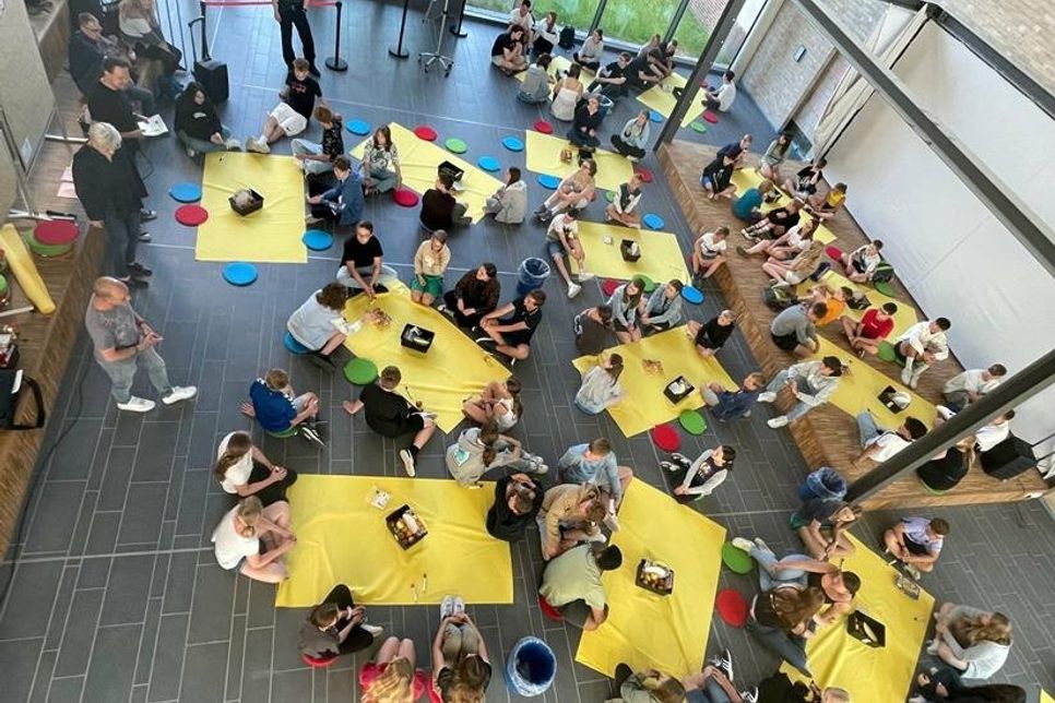 Das „Worldcafé“ im Küstengymnasium.