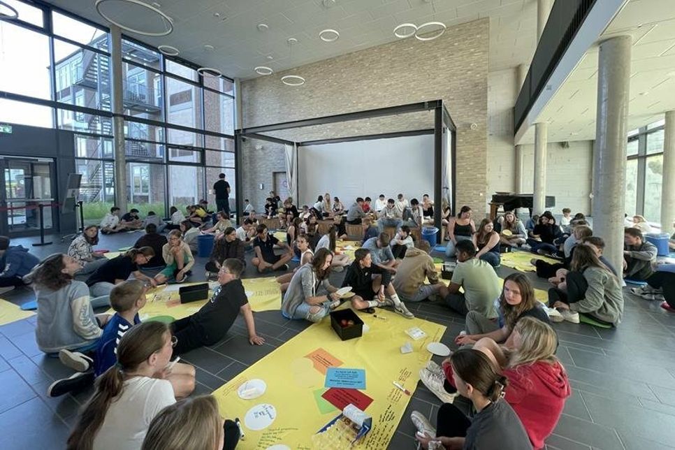Das „Worldcafé“ im Küstengymnasium.