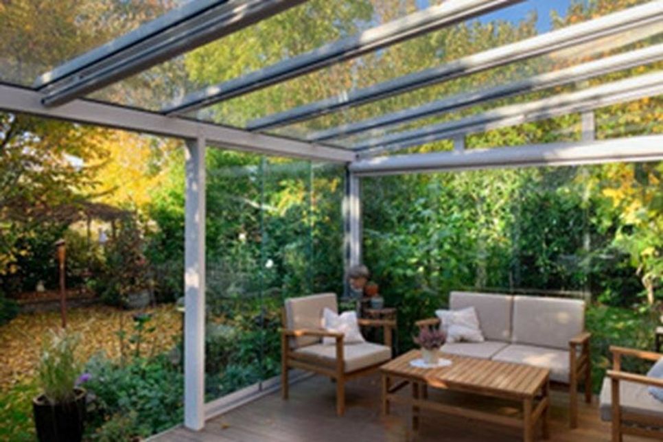 Ein besonderer Vorteil einer Überdachung ist, dass die Terrasse immer fertig ist.