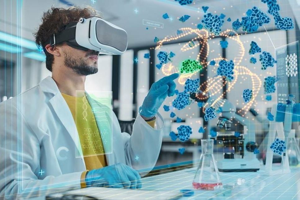 Mit Künstlicher Intelligenz lassen sich biologische Prozesse bis auf die Ebene der einzelnen Zelle simulieren. Foto: djd/Sanofi/Getty Images/gorodenkoff