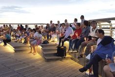 „Atempause am Meer“ auf dem Kopf der Niendorfer Seebrücke. (Foto: KKOH)