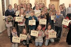 Ehrung der erfolgreichen Leichtathleten.