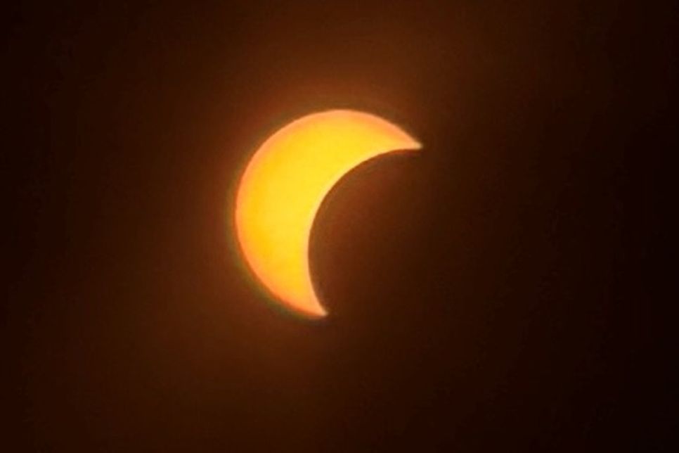 Auch in Neustadt war der Himmel klar, sodass diese Großaufnahme gelingen konnte.
