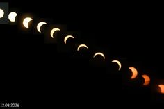 „Schön war es bei der partiellen Sonnenfinsterniss am Binnenwasser“, schreibt Susanne Müller, die uns dieses Bild vom Verlauf der Sonnenfinsternis geschickt hat.