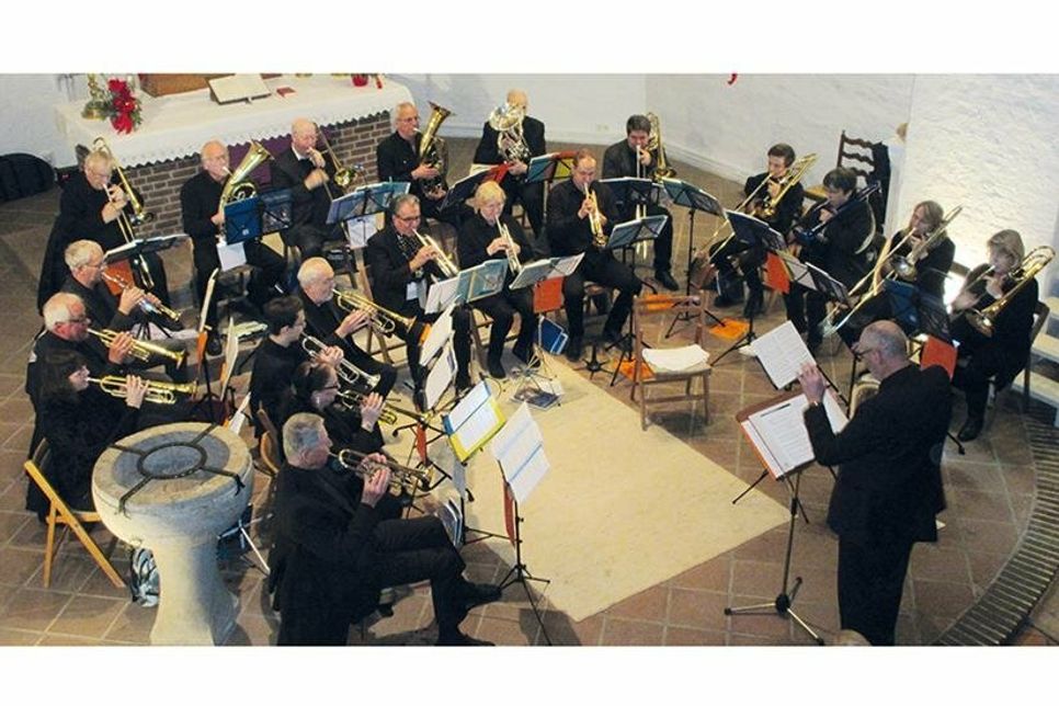 Der Gleschendorfer Posaunenchor.