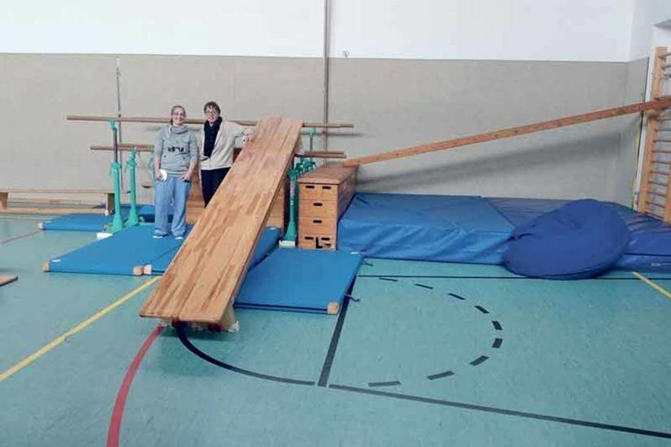 Hier findet „Psychomotorik“ mit den qualifizierten Physiotherapeutinnen Ela Krauth und Kathrin der Praxis für Physiotherapie Nicole Otte statt.