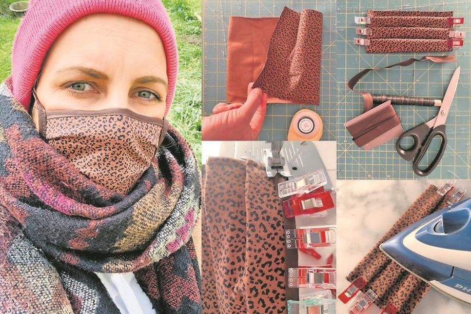 Eine selbst hergestellte Maske, die Mund und Nase bedeckt, schützt die Menschen in unserem Umfeld vor einer möglichen Ansteckung.