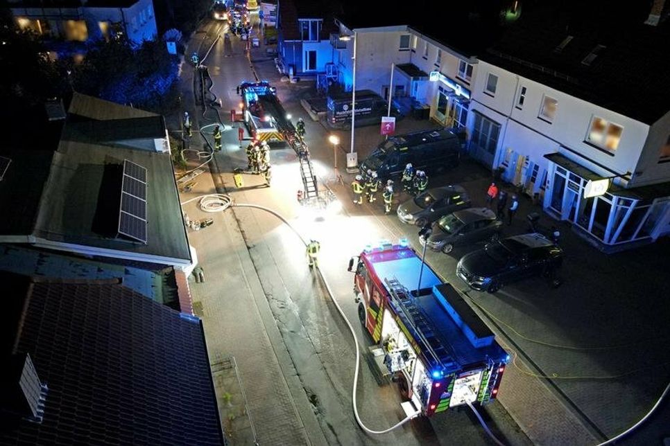 Auch eine Drohne kam zum Einsatz.