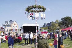 Am Maifeiertag findet die traditionelle Maifeier des Gemeindejugendringes rund um den Maibaum auf der Festwiese im Niendorfer Hafen statt. (Foto: René Kleinschmidt/Archiv)