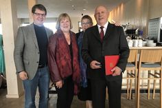 Hermann Benker, Gisela Teuchert-Benker, Bettina Hagedorn und Ralf Stegner (v. re.).