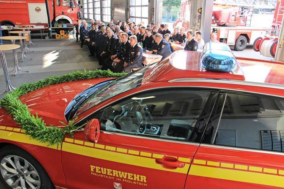 Feierstunde im Feuerwehrgerätehaus.