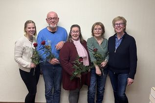 Miriam Schwan, Arne Fey, Bettina Boden, Heike Liebstreich und Elisabeth Keinki (v. lks.).