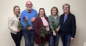 Miriam Schwan, Arne Fey, Bettina Boden, Heike Liebstreich und Elisabeth Keinki (v. lks.).