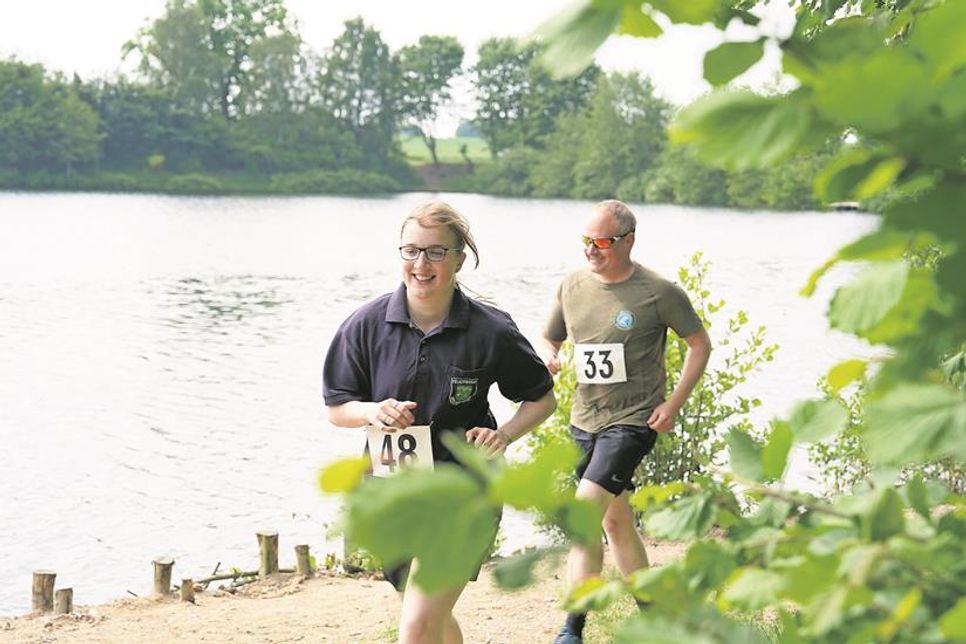 Im letzten Jahr wurden die zwei Runden um den Teich mit bester Laune gedreht.
