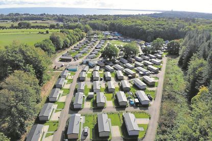 Das Ostseecamp in Scharbeutz aus der Luft.