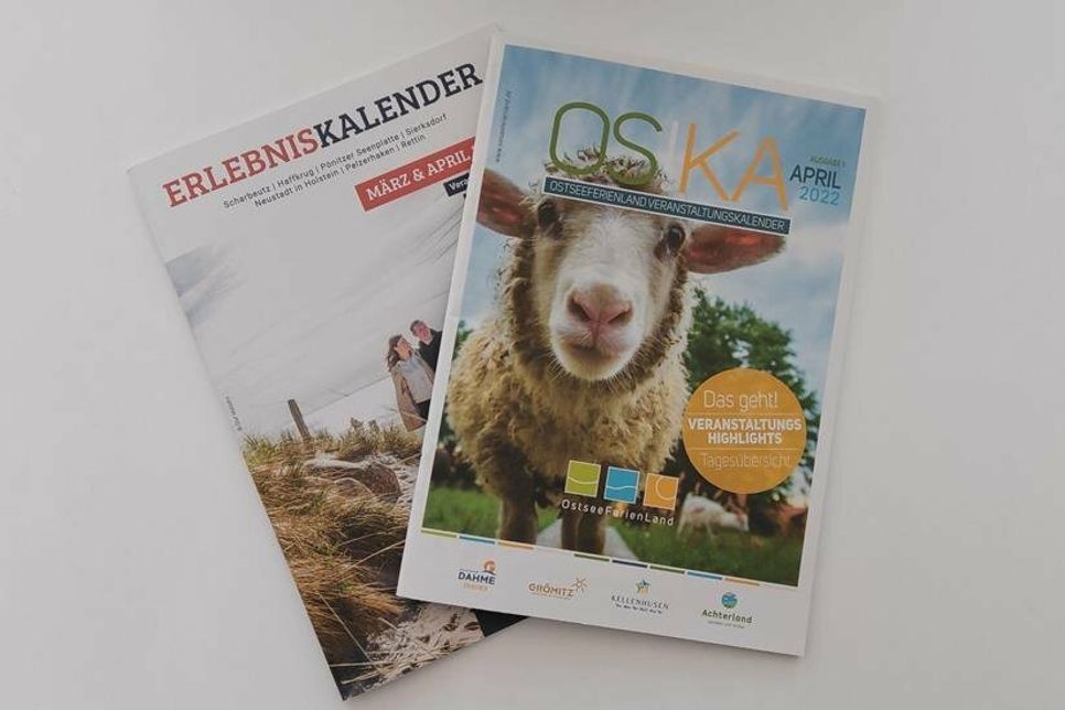 Pünktlich zu Ostern und zum Start in die neue Saison erscheinen seit April wieder monatlich die beliebten Veranstaltungskalender „OSKA“ und „EVA“.