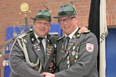 1. Ältermann Thorsten Krüger (re.) und 2. Ältermann Nils Hagen freuen sich auf ihr erstes Vogelschießen im Vorstand.