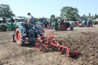 Die historischen Trecker konnten bestaunt werden.