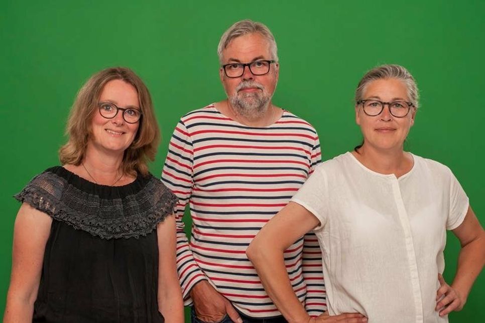Der Ortsverbandsvorstand der Grünen in Neustadt / Amt OH-Mitte: Britta Hay, Reimo Schaaf und Katrin Körting (v. lks.).