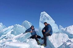 Was nach Urlaub aussieht, war für Wolfgang Kulow (lks.) und Jörn Theissig ein abenteuerlicher Tripp.