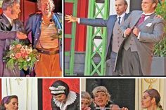 Szenen einer flotten „Fledermaus“-Inszenierung.
