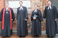 Propst Dirk Süssenbach, Pastor Dr. Heiko Herrmann, Pastorin Sarah Lotzkat und Pastor Knut Nippe (v. lks.).