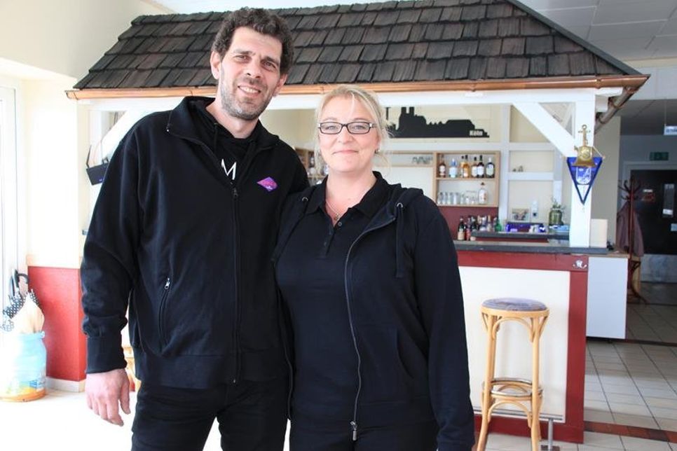 Mit Sabrina Seidler an seiner Seite geht Matthias Hornig an den Start.