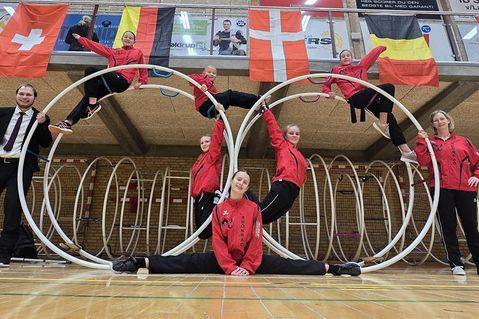 Die Neustädter Rhönradturnerinnen präsentierten sich erfolgreich in Dänemark.