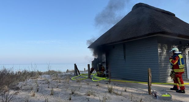 Das Feuer im WC-Bereich konnte schnell lokalisiert und gelöscht werden.