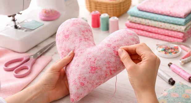 Mit viel Liebe und Engagement fertigen die Ehrenamtlichen von Mützenherz Herzkissen, Portkissen, Mützen, Bandanas und weitere Hilfen für Menschen mit einer Krebserkrankung.