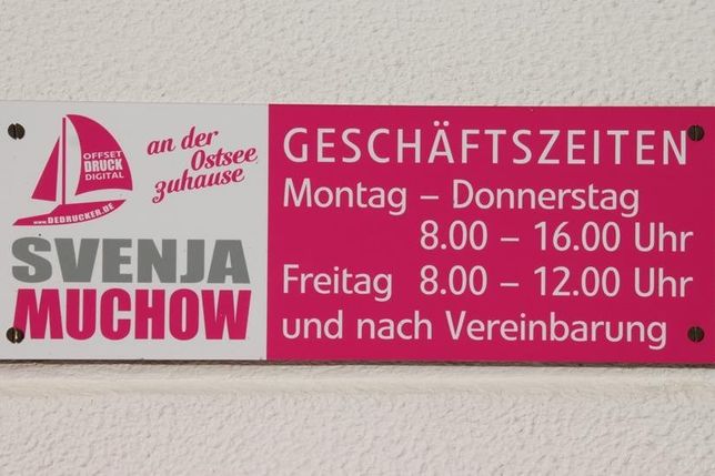 Zu diesen Zeiten ist die Druckerei vor Ort erreichbar.