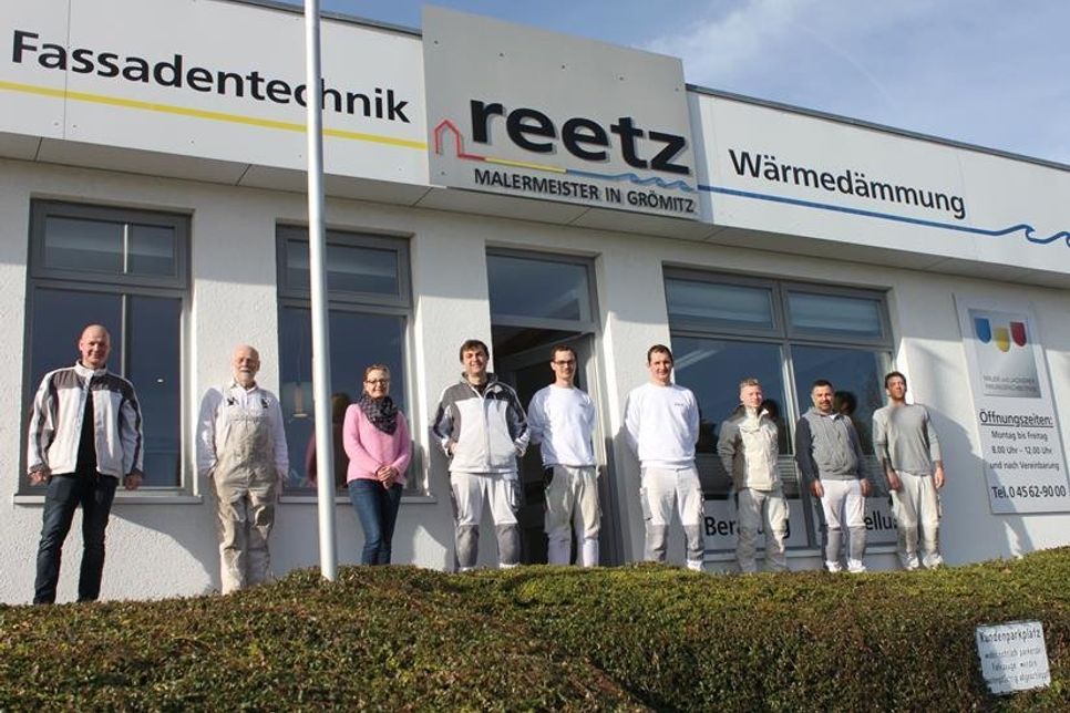 Inhaber und Geschäftsführer Hannes Fisler (lks.) mit seinem professionellen Team.