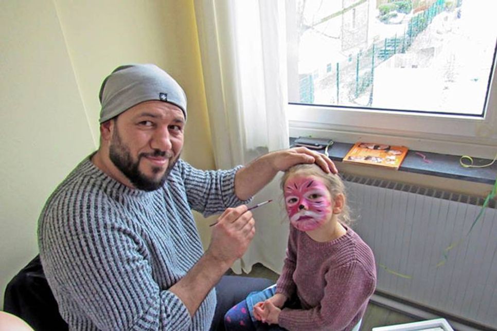 Ammar Mohammed Sale mit Emelie.