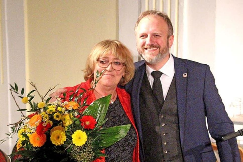 Dank an die ausgeschiedene stellvertretende Bürgermeisterin Antje Klein