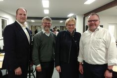 Der Vorstand mit Kassenwart Timo Schöning, Schriftführer Jürgen Mohr, 1. Vorsitzende Susanne Bimberg-Nittritz und Beisitzer Holger Werner (v. lks.).
