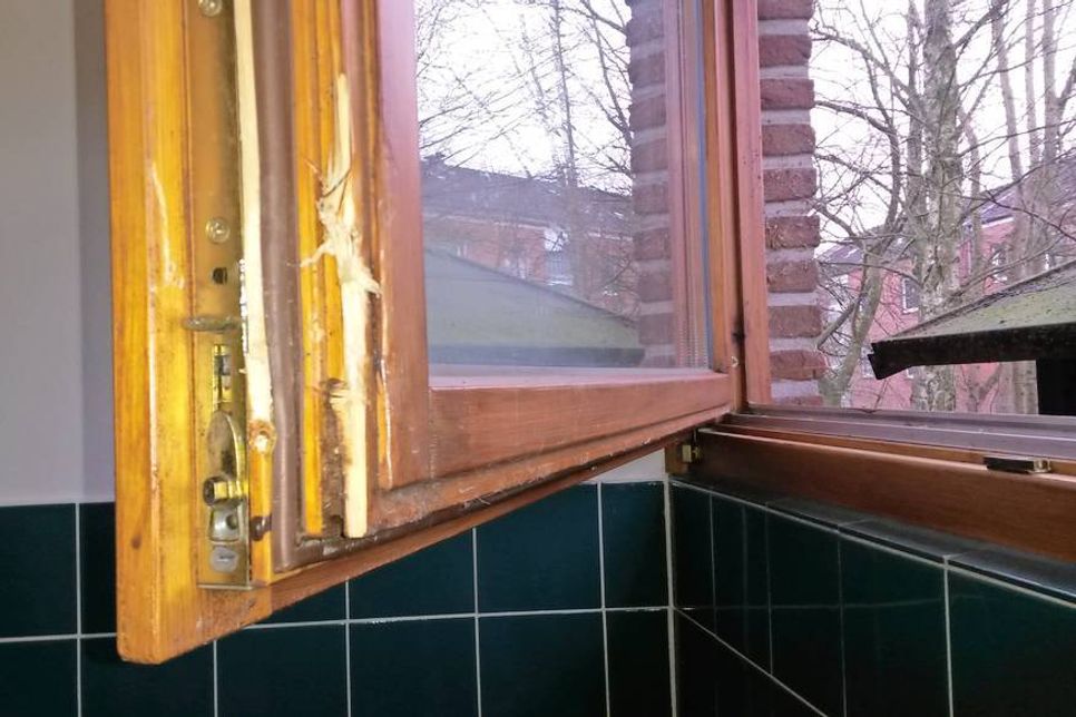 Um in die Kindertagesstätte zu gelangen, hat/haben der/die Täter ein Fenster aufgebrochen.