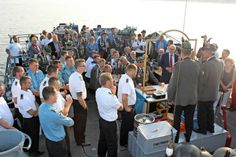 Gemeinde, Tourismus-Service, Bürgergilde und Feuerwehr beim gemeinsamen Empfang.