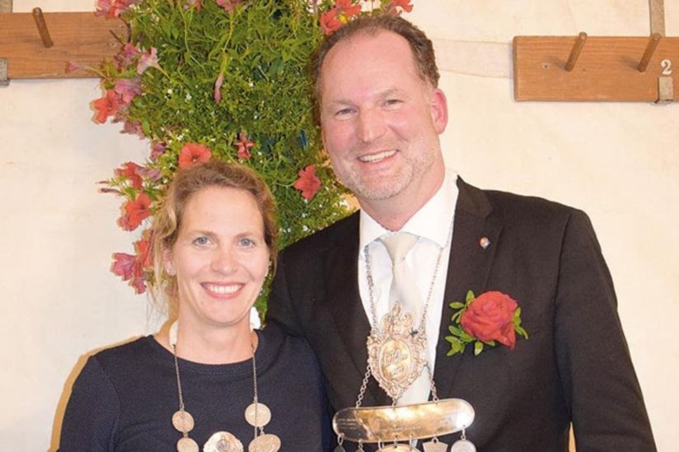 Für ein Jahr bestimmen nun Björn Demmin und seine Frau Ariane die Geschicke der Schützengilde.