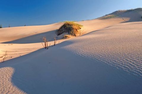 Die beeindruckenden Wanderdünen bei Leba.        Foto: Polnisches Fremdenverkehrsamt.
