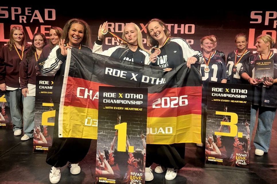 Natasa Misic, Hanina Banaga und Britt Gorski dürfen sich Deutsche Meisterinnen nennen.
