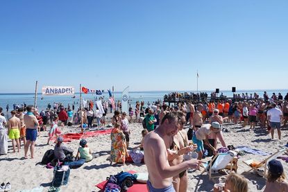 Am Strand von Rettin herrschte buntes Treiben.