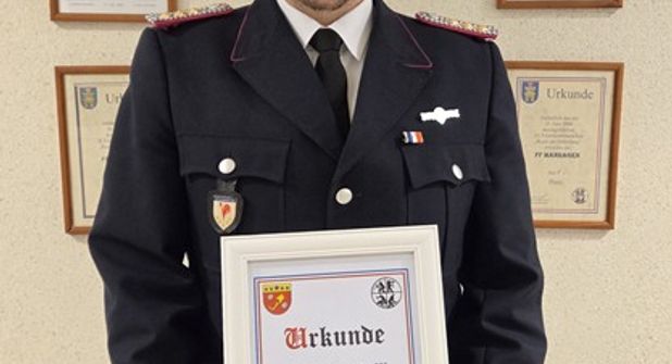 Sascha Seehase, Mitglied der Freiwilligen Feuerwehr Manhagen und Amtswehrführer des Amtes Lensahn.