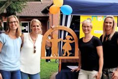 Freuen sich über ein äußerst erfolgreiches Sommerfest: Die Vorstandsmitglieder des Fördervereins der ev. Kindertagesstätte „Sonnenstrahl“ Ratekau Nicole Krüger-Johns (v.l.), Julia Warschkow, Julia Heins, und Sonja Namdar.
