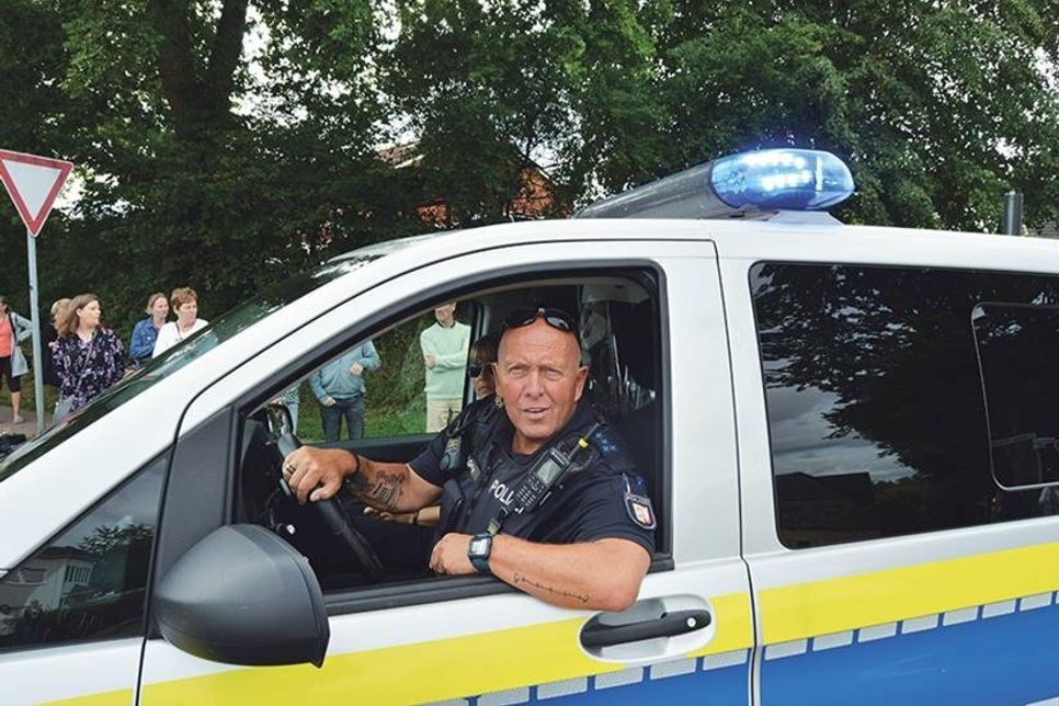 Thomas Geske beim Festumzug der Pansdorfer Ortshandwerker,  einer seiner letzten „Einsätze“.